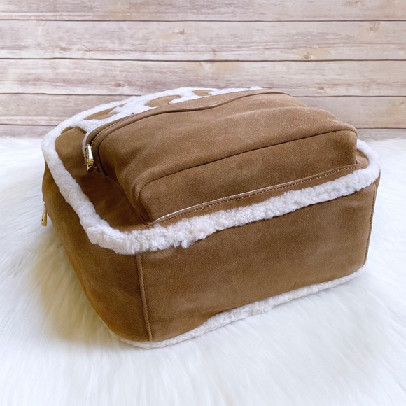 UGG Dannie Sheepskin Backpack In Chestnut - Picture 6 of 10